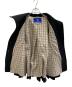 中古・古着 BURBERRY BLUE LABEL (バーバリー ブルー レーベル) トレンチコートプリーツ Aライン ボリュームカラーコート ブラック サイズ:38：14000円