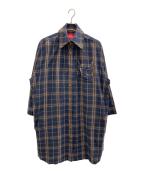 Vivienne Westwood RED LABELヴィヴィアンウエストウッドレッドレーベル）の古着「長袖ワンピース」｜ブラウン×ネイビー