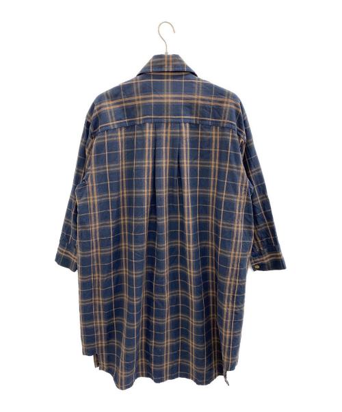 Vivienne Westwood RED LABEL（ヴィヴィアンウエストウッドレッドレーベル）Vivienne Westwood RED LABEL (ヴィヴィアンウエストウッドレッドレーベル) 長袖ワンピース ブラウン×ネイビー サイズ:00(Free)の古着・服飾アイテム