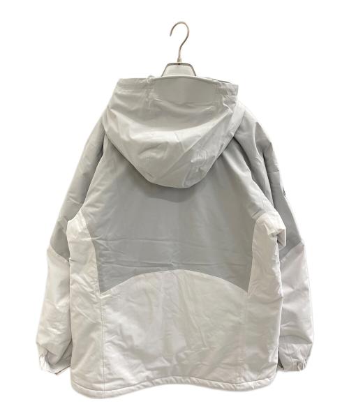 mont-bell（モンベル）mont-bell (モンベル) パウダーホップ パーカ Men's グレー×ホワイト サイズ:XLの古着・服飾アイテム