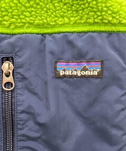Patagonia（パタゴニア）Patagonia (パタゴニア) フリースベスト グリーン×ネイビー サイズ:Sの古着・服飾アイテム
