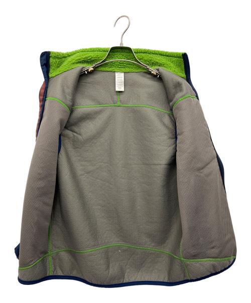 Patagonia（パタゴニア）Patagonia (パタゴニア) フリースベスト グリーン×ネイビー サイズ:Sの古着・服飾アイテム