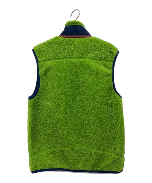 Patagonia（パタゴニア）Patagonia (パタゴニア) フリースベスト グリーン×ネイビー サイズ:Sの古着・服飾アイテム