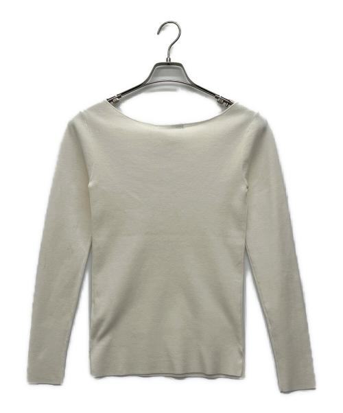 JENNE（ジェンヌ）JENNE (ジェンヌ) パリジェンヌクラシカルニット ホワイト サイズ:Sの古着・服飾アイテム