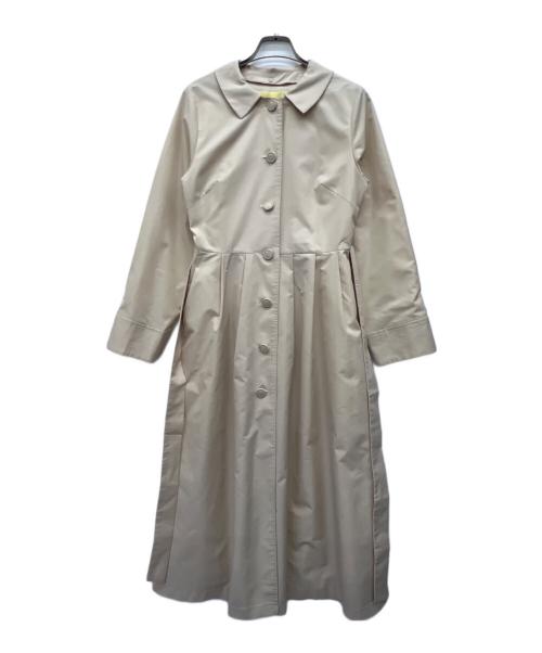 JENNE（ジェンヌ）JENNE (ジェンヌ) 付け襟ハイウエストフレアコート アイボリー サイズ:Mの古着・服飾アイテム