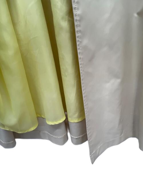 JENNE（ジェンヌ）JENNE (ジェンヌ) 付け襟ハイウエストフレアコート アイボリー サイズ:Mの古着・服飾アイテム