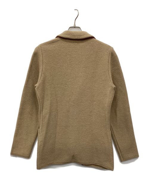 LARDINI（ラルディーニ）LARDINI (ラルディーニ) ニットジャケット カーキ サイズ:Sの古着・服飾アイテム