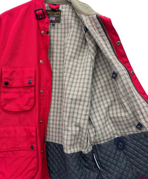 VANSON（バンソン）VANSON (バンソン) ジャケット レッド サイズ:40の古着・服飾アイテム