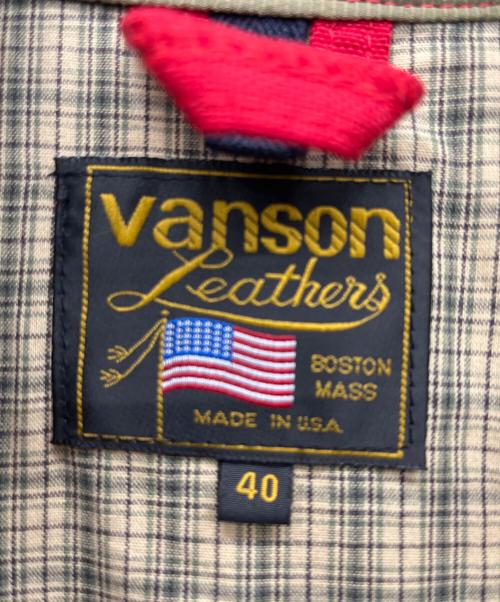 VANSON（バンソン）VANSON (バンソン) ジャケット レッド サイズ:40の古着・服飾アイテム