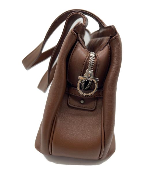 Salvatore Ferragamo（サルヴァトーレ フェラガモ）Salvatore Ferragamo (サルヴァトーレ フェラガモ) レザーバッグ ブラウンの古着・服飾アイテム