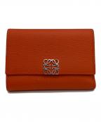 LOEWEロエベ）の古着「3つ折り財布」｜オレンジ