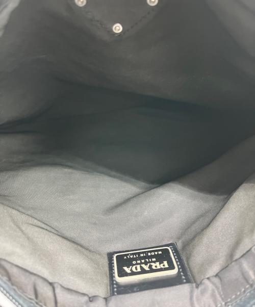 PRADA（プラダ）PRADA (プラダ) ナイロンショルダーバッグ ブラックの古着・服飾アイテム