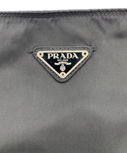 PRADA（プラダ）PRADA (プラダ) ナイロンショルダーバッグ ブラックの古着・服飾アイテム