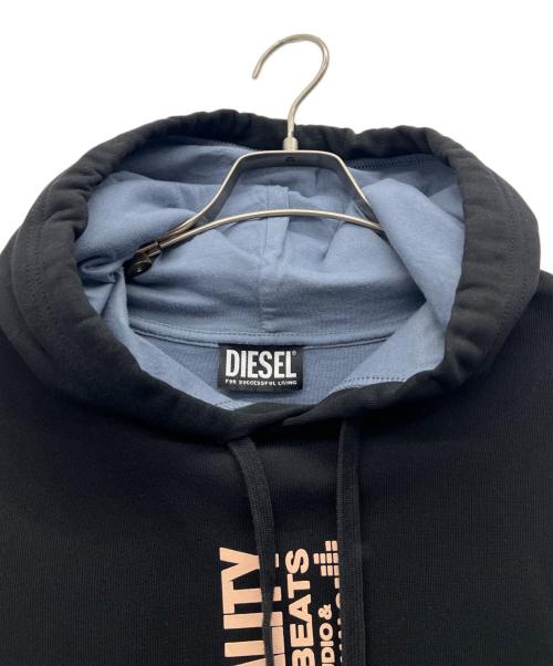 DIESEL（ディーゼル）DIESEL (ディーゼル) プルオーバーパーカー ブラック サイズ:Sの古着・服飾アイテム