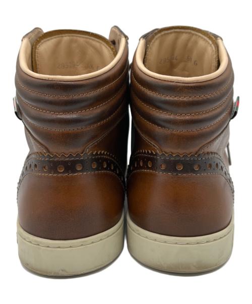 GUCCI（グッチ）GUCCI (グッチ) ウィングチップシューズ ブラウン サイズ:6 1/2の古着・服飾アイテム