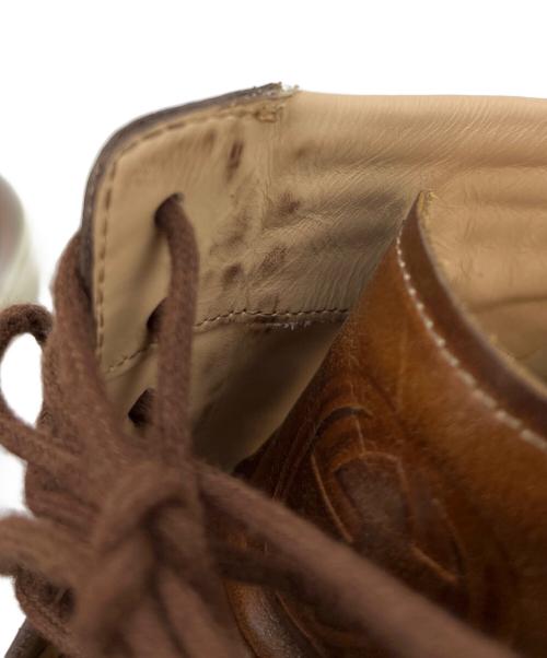 GUCCI（グッチ）GUCCI (グッチ) ウィングチップシューズ ブラウン サイズ:6 1/2の古着・服飾アイテム