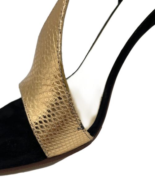 FRANCESCO RUSSO（フランチェスコ ルッソ）FRANCESCO RUSSO (フランチェスコ ルッソ) オープントゥーサンダル ブラック サイズ:36の古着・服飾アイテム