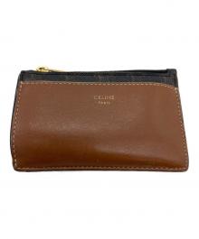 CELINE（セリーヌ）の古着「トリオンフ コインケース」｜ブラウン×ブラック