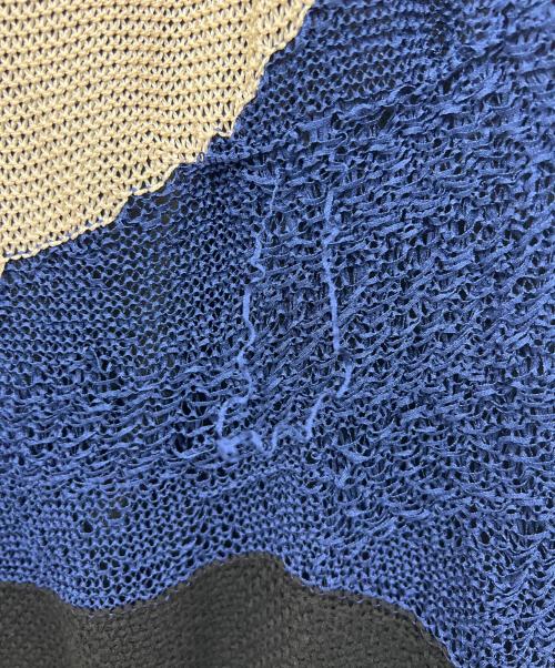 MURRAL（ミューラル）MURRAL (ミューラル) ニットスカート ベージュ×ブルー サイズ:1の古着・服飾アイテム