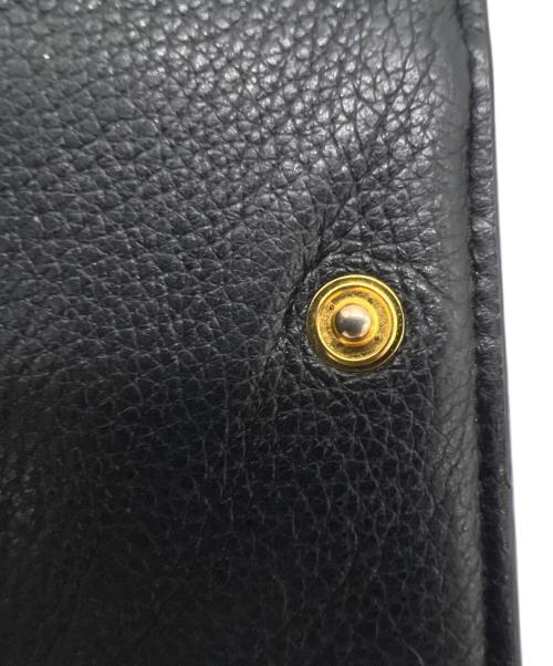 PRADA（プラダ）PRADA (プラダ) 3つ折り財布 ブラックの古着・服飾アイテム