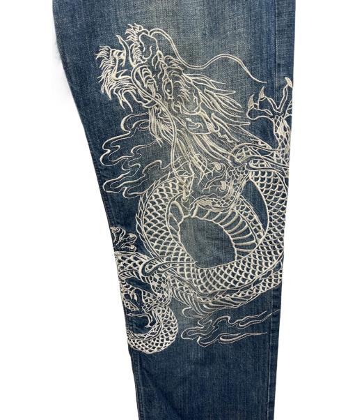 絡繰魂（カラクリタマシイ）絡繰魂 (カラクリタマシイ) デニムパンツ ブルー サイズ:35の古着・服飾アイテム