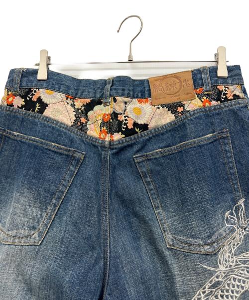 絡繰魂（カラクリタマシイ）絡繰魂 (カラクリタマシイ) デニムパンツ ブルー サイズ:35の古着・服飾アイテム