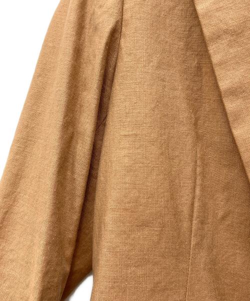 BACCA（バッカ）BACCA (バッカ) リヨセルリネンストレッチ テーラードジャケット オレンジ サイズ:36の古着・服飾アイテム