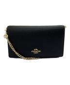 COACHコーチ）の古着「チェーンショルダーバッグ」｜ブラック