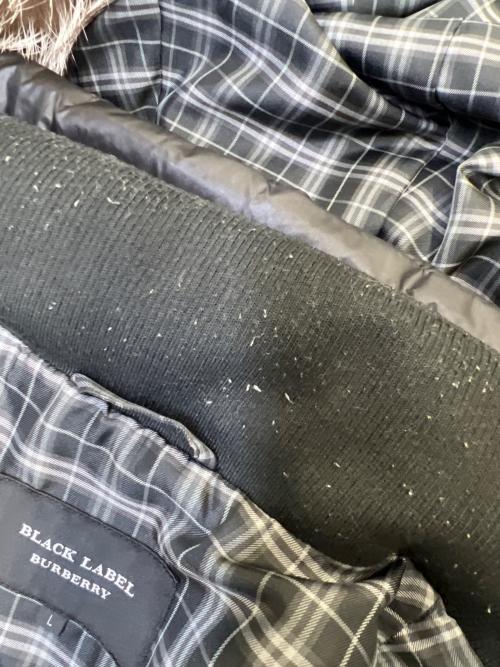 BURBERRY BLACK LABEL（バーバリーブラックレーベル）BURBERRY BLACK LABEL (バーバリーブラックレーベル) ライナー付き　ダウンジャケット ブラック サイズ:Lの古着・服飾アイテム