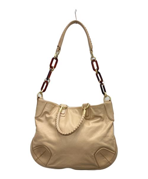 BALLY（バリー）BALLY (バリー) ショルダーバッグ ベージュの古着・服飾アイテム