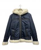 PREMIUM MOOD DENIM SUPERIORプレミアムムードデニムスーペリア）の古着「ファイクファージャケット」｜ネイビー