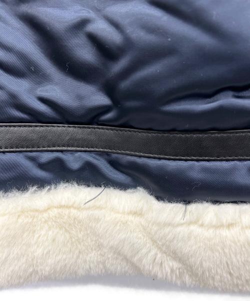 PREMIUM MOOD DENIM SUPERIOR（プレミアムムードデニムスーペリア）PREMIUM MOOD DENIM SUPERIOR (プレミアムムードデニムスーペリア) ファイクファージャケット ネイビー サイズ:‐の古着・服飾アイテム