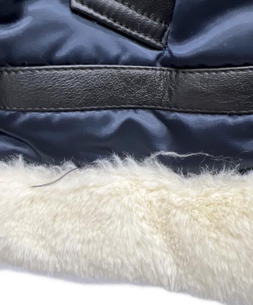 PREMIUM MOOD DENIM SUPERIOR（プレミアムムードデニムスーペリア）PREMIUM MOOD DENIM SUPERIOR (プレミアムムードデニムスーペリア) ファイクファージャケット ネイビー サイズ:‐の古着・服飾アイテム