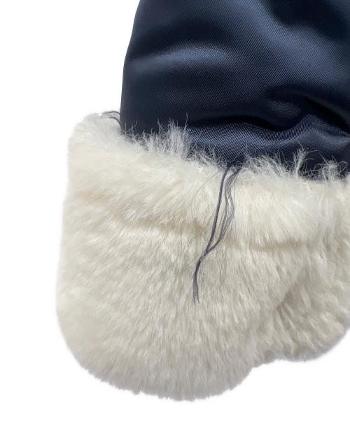 PREMIUM MOOD DENIM SUPERIOR（プレミアムムードデニムスーペリア）PREMIUM MOOD DENIM SUPERIOR (プレミアムムードデニムスーペリア) ファイクファージャケット ネイビー サイズ:‐の古着・服飾アイテム