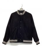 SUPREMEシュプリーム）の古着「Suede Varsity Jacket」｜ブラック