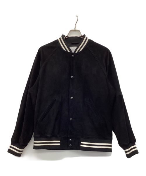 SUPREME（シュプリーム）Supreme (シュプリーム) Suede Varsity Jacket ブラック サイズ:Mの古着・服飾アイテム