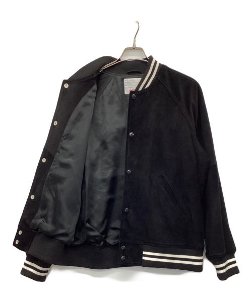 SUPREME（シュプリーム）Supreme (シュプリーム) Suede Varsity Jacket ブラック サイズ:Mの古着・服飾アイテム