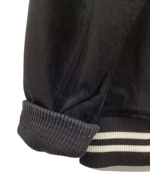 SUPREME（シュプリーム）Supreme (シュプリーム) Suede Varsity Jacket ブラック サイズ:Mの古着・服飾アイテム