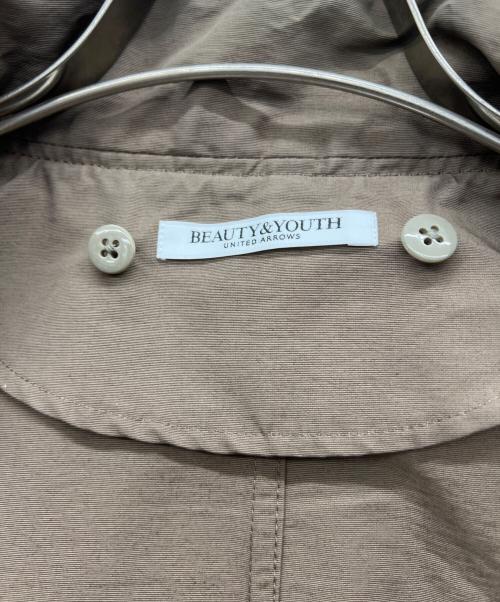 BEAUTY&YOUTH UNITED ARROWS（ビューティーアンドユースユナイテッドアローズ）BEAUTY&YOUTH UNITED ARROWS (ビューティーアンドユースユナイテッドアローズ) グログランフードライナーマウンテンパーカー ベージュ サイズ:ｓの古着・服飾アイテム