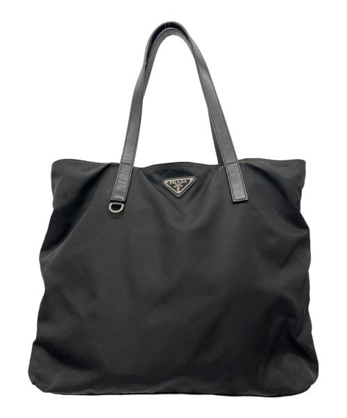 PRADA（プラダ）PRADA (プラダ) ナイロントートバッグ ブラックの古着・服飾アイテム