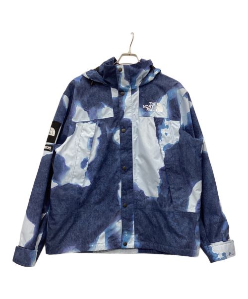 THE NORTH FACE（ザ ノース フェイス）THE NORTH FACE (ザ ノース フェイス) Supreme (シュプリーム) Bleached Denim Print Mountain Jacket ネイビー サイズ:Lの古着・服飾アイテム