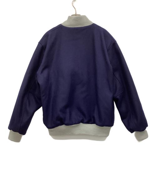 SETTLEMIERS（セトルマイアーズ）SETTLEMIERS (セトルマイアーズ) NEW YORK YANKEES (ニューヨークヤンキース) スタジャン ネイビー サイズ:L 未使用品の古着・服飾アイテム