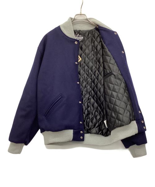 SETTLEMIERS（セトルマイアーズ）SETTLEMIERS (セトルマイアーズ) NEW YORK YANKEES (ニューヨークヤンキース) スタジャン ネイビー サイズ:L 未使用品の古着・服飾アイテム