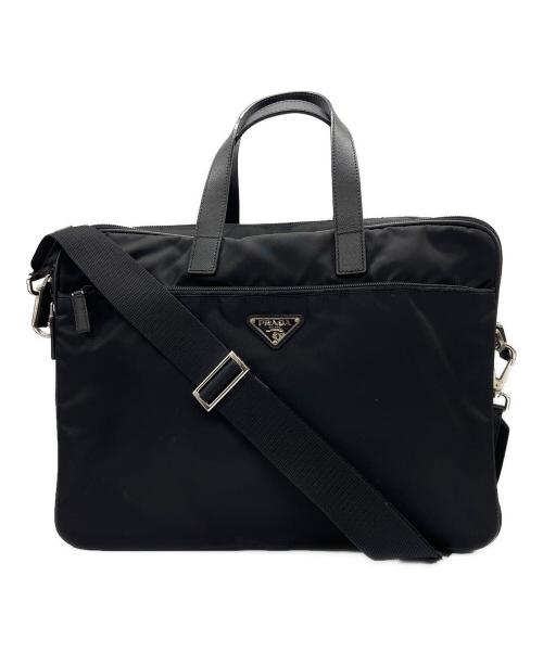 PRADA（プラダ）PRADA (プラダ) ブリーフケース ブラックの古着・服飾アイテム