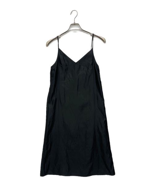 Snidel（スナイデル）Snidel (スナイデル) パイピングデザインプリントワンピース ブラックの古着・服飾アイテム