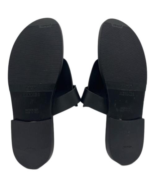 HERMES（エルメス）HERMES (エルメス) サンダル　ギャラリー ブラック サイズ:41の古着・服飾アイテム