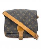 LOUIS VUITTONルイ ヴィトン）の古着「ショルダーバッグ　カルトシエールMM　モノグラム」｜ブラウン