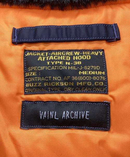BEAMS（ビームス）BEAMS (ビームス) Buzz Rickson's (バズリクソンズ) VAINL ARCHIVE (ヴァイナルアーカイブ) N-3Bジャケット ネイビー サイズ:SIZE M 未使用品の古着・服飾アイテム