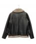 BEAMS (ビームス) quattrocchi (クアトロッキ) B-3ムートンジャケット ブラック サイズ:52 未使用品：87000円