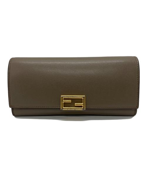 FENDI（フェンディ）FENDI (フェンディ) コンチネンタルウォレット ブラウンの古着・服飾アイテム